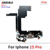 NEW USB Charger Charging Port Dock Connector Microphone Board Flex Cable For iPhone 15 / 15 Plus / 15 Pro