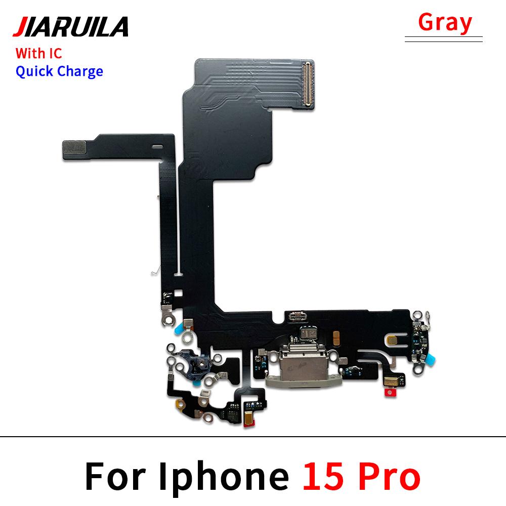 NEW USB Charger Charging Port Dock Connector Microphone Board Flex Cable For iPhone 15 / 15 Plus / 15 Pro