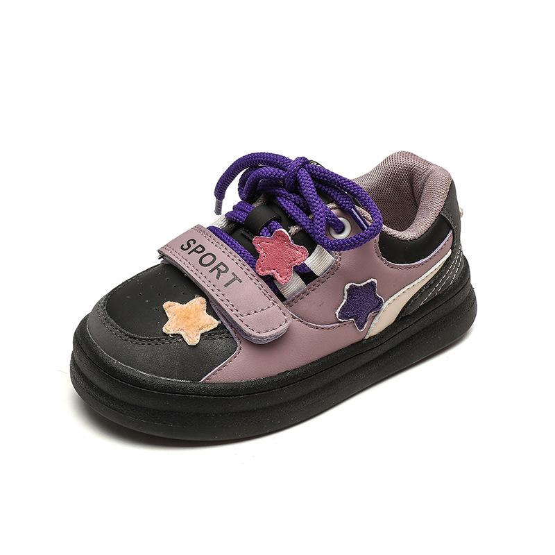 

Обувь для девочек на платформе Осенняя новая студенческая версия Повседневная обувь Стиль принцессы для маленьких девочек Зарубежная спортивная обувь Модная обувь 32 фиолетовый