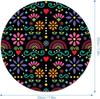 Round Game Mouse Pad Rubber Material Waterproof Wear-resistant Non-slip 20X20CM Retro Style Carpet Fine Mouse Pad Table Mat
