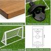 Entertaining Soccer Field Beer Bottle Opener With Practical Build In Cap Container For Home Bar Parties Gatherings
