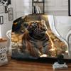 1pc Tiger Butterfly Garden Blanket Warm, Cozy, And Soft, Suitable for Sofas, Beds, Cars, And Office Use.Perfect for Camping And Travel, Making It a Gr