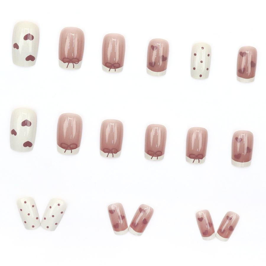 24 Pieces French Love Bow, Cute Versatile Sweet Girl, Gentle and White, Advanced Sense 24 Pieces, Unloading and Wearing Armor