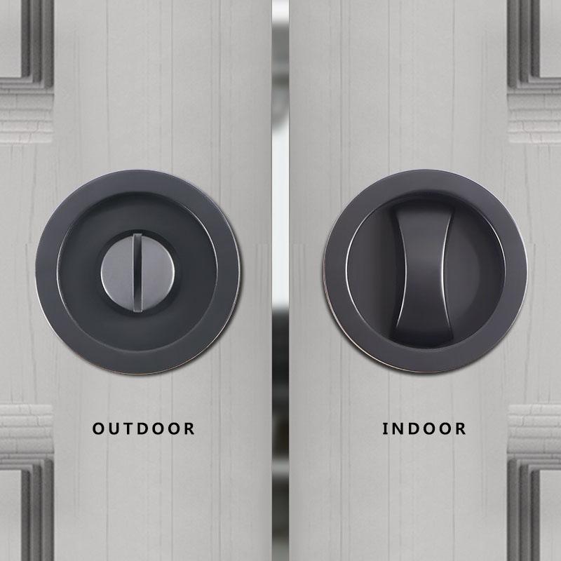 TOP KNORR Sliding Door Sliding Door Lock Modern Invisible Sliding Door Lock Zinc Alloy Hook Hidden Hook Hidden Door Lock