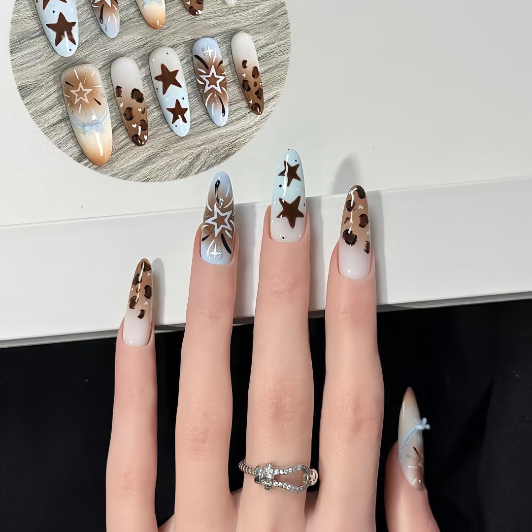 

Hello Kitty Cartoon Handmade Press-On Nails - Cute, Long, and Popular Nail Art