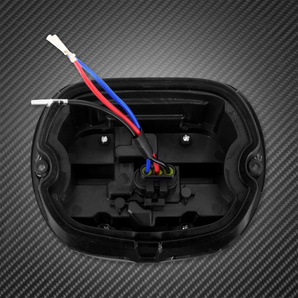 Geschikt voor HARLEY-DAVIDSON Softail Fat Boy; Road Kin; Switchback; Electra Glide; LED remachterlicht achterlicht geïntegreerde richtingaanwijzer (stijl 2: LED achterlicht 6