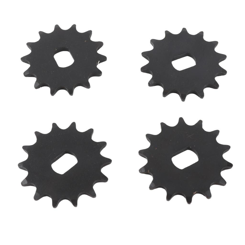 4pcs Motor Sprocket 14 Teeth Steel High Strength Front Sprocket for 420 Chain Modification