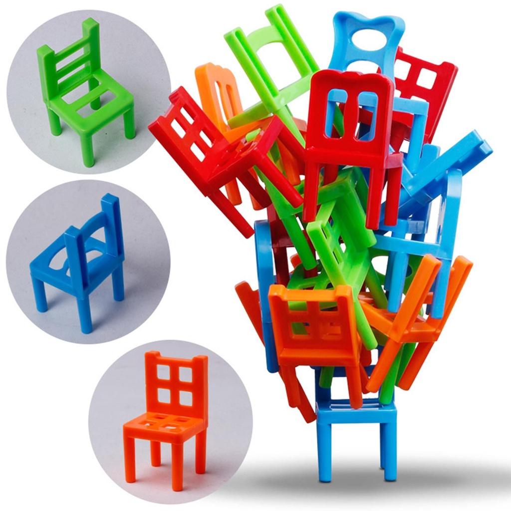 Chair Stacking Game Diy Children's Educational Toy For Balance And Coordination Development
