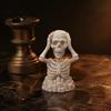 Unique Halloween Table Decorations Hands On Head Skeleton Figurine, 3D Printed Skull Statue, Funny Statue for Office Stress Relief Desktop Decor,
