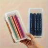 1/2/3 Pcs All-Clear Desktop Storage Box - Organizer for Pencils, Markers, Keys & Office Desk Clutter