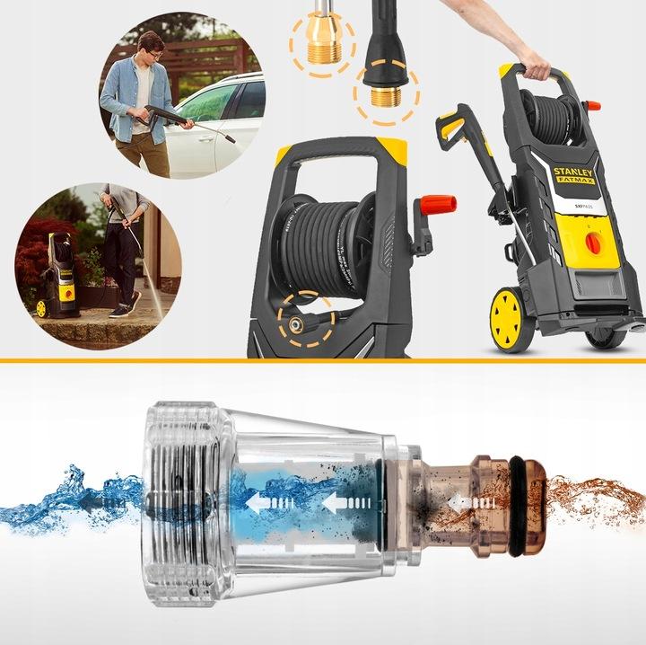 Powerful Stanley Fatmax 2500W Brass Pressure Washer 250 Bar + Patio