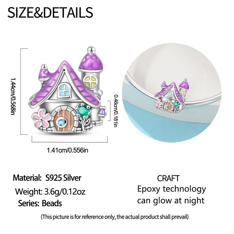 100% Real Copper Purple Series Collection Charms Beads For Women Fit Original Bracelets Fine Diy Jewelry Making