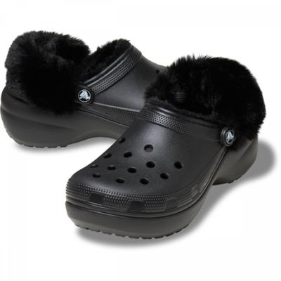 Classic Platform Lined Fuzz Strap Clog 212854 001