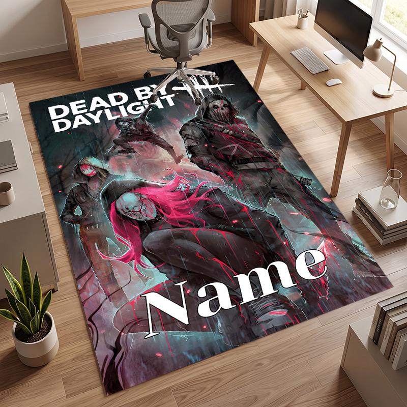 Dead by Daylight  (1) Personalized Name Office Carpet Stylish Decor for Living Room Bedroom Kitchen