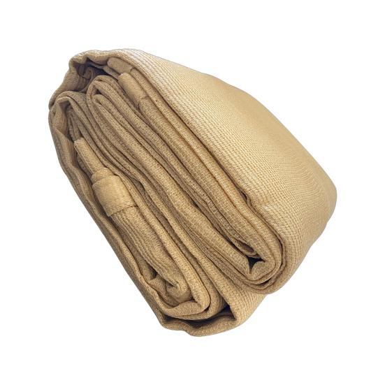 Tecido de Sombra para Exterior Resistente a UV Respirável Resistente ao Vento Tecido HDPE Cobertura de Proteção Solar para Deck com Argola D de Aço Inoxidável
