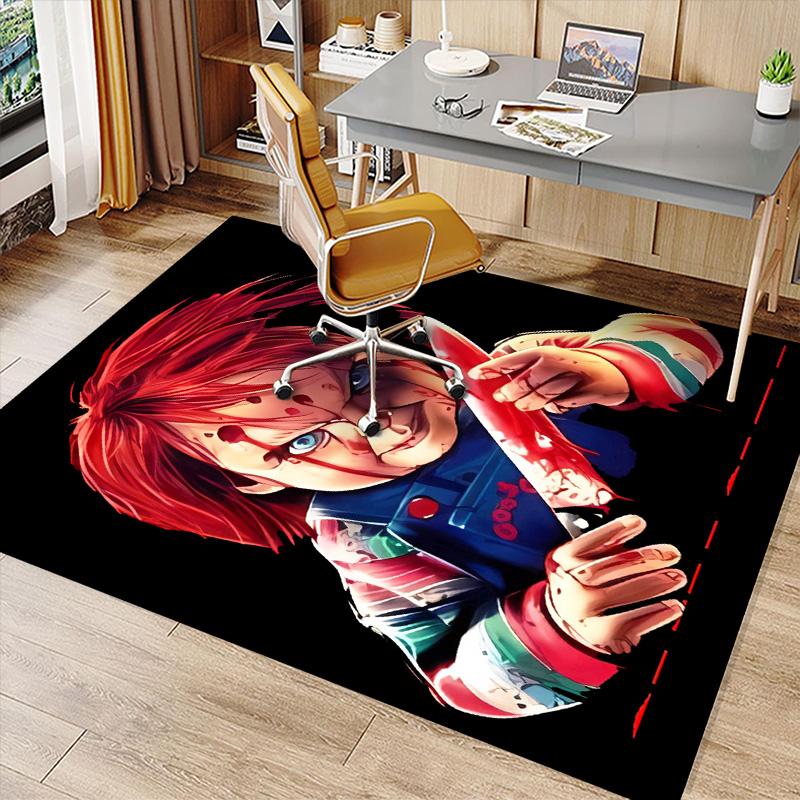 Chucky1 Printed Absorbent Washable Carpet, Non-Slip Bathroom Mats, Kitchen Rugs, Yoga Mat,Living Room Entrance, Camping Picnic Rugs