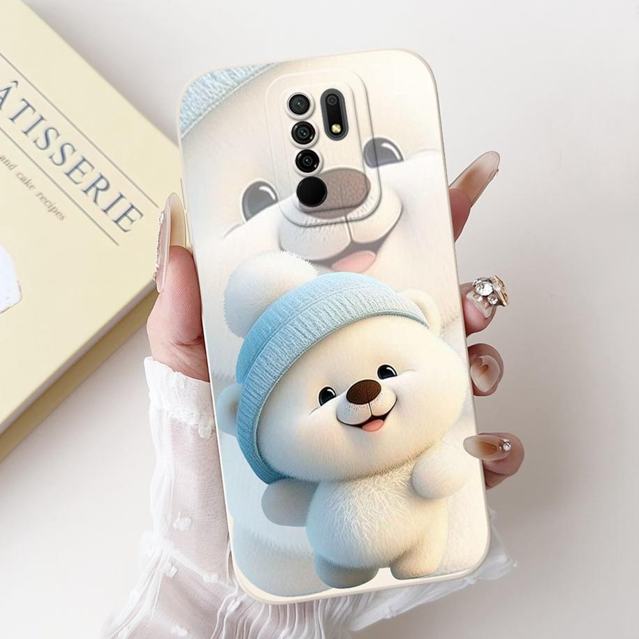 For Xiaomi Redmi 9 Case Lovely Panda Rabbit Cartoon Soft Liquid Silicone Shockproof Cover For Xiaomi Redmi 9 Prime Redmi9 Fundas