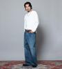 Lee 101 101-Z WIDE denim pants mid blue LL PlusLong