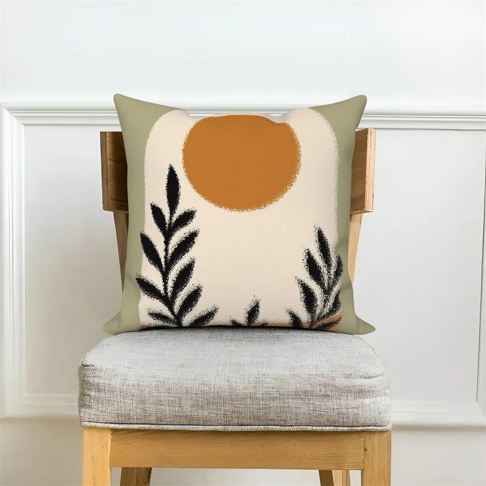 Pillowcase Home Decor Sofa Nordic Decorative  Abstract Geometric Plant Cushion