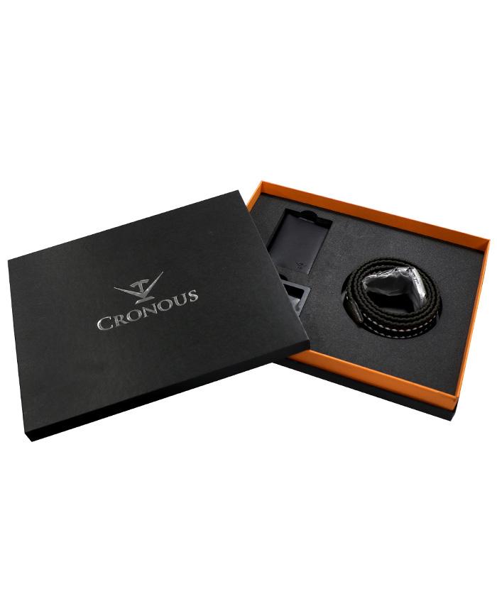 Keulonoseu Premium Men'S Gift Set Belt + Wallet + Golf Putter Keeper
