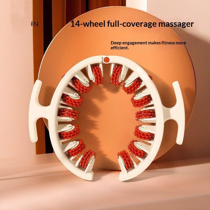 Multi-Function Ring Leg Massager Massage Roller Detachable Handles For Full Body Neck Shoulder Abdominal Muscle Slimming