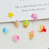 50 Pcs New Cute Mini Resin Cartoon Marine Animals Dolphins Flatback Ornament Jewelry Making Manicure Hairwear Accessories A39