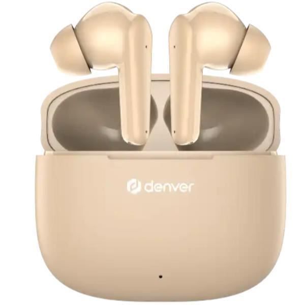 Ecouteurs Intra-Auriculaires - Denver - Twe-48nu - Beige - Bluetooth - Rechargeable