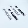 ASAO5 Black Silve Letters E200 E260 E300 E400 E220d E350e E300de 4Matic ABS Emblem for Mercedes Benz W213 Car Trunk Logo Sticker
