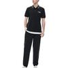 FILA FUSION Polo Shirts Men's Pitch Black Polo Collar Moderate Straight Fit T11M223101FBK