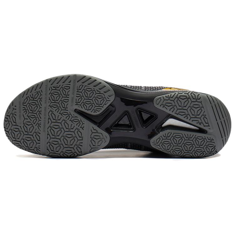 Li Ning Serie Thunder Thunder CL Tessuto Alta Resilienza Antiscivolo Resistente all'Usura Scarpe da Badminton Basse Unisex Nero AYAS034-1