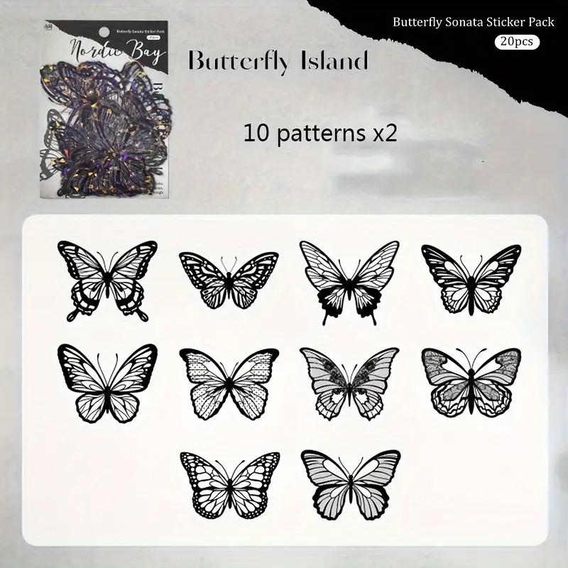 

20 листов ракушки свет бабочка полые кружева ретро счет руки DIY материал декоративный мусор журнал принадлежности скрапбукинг