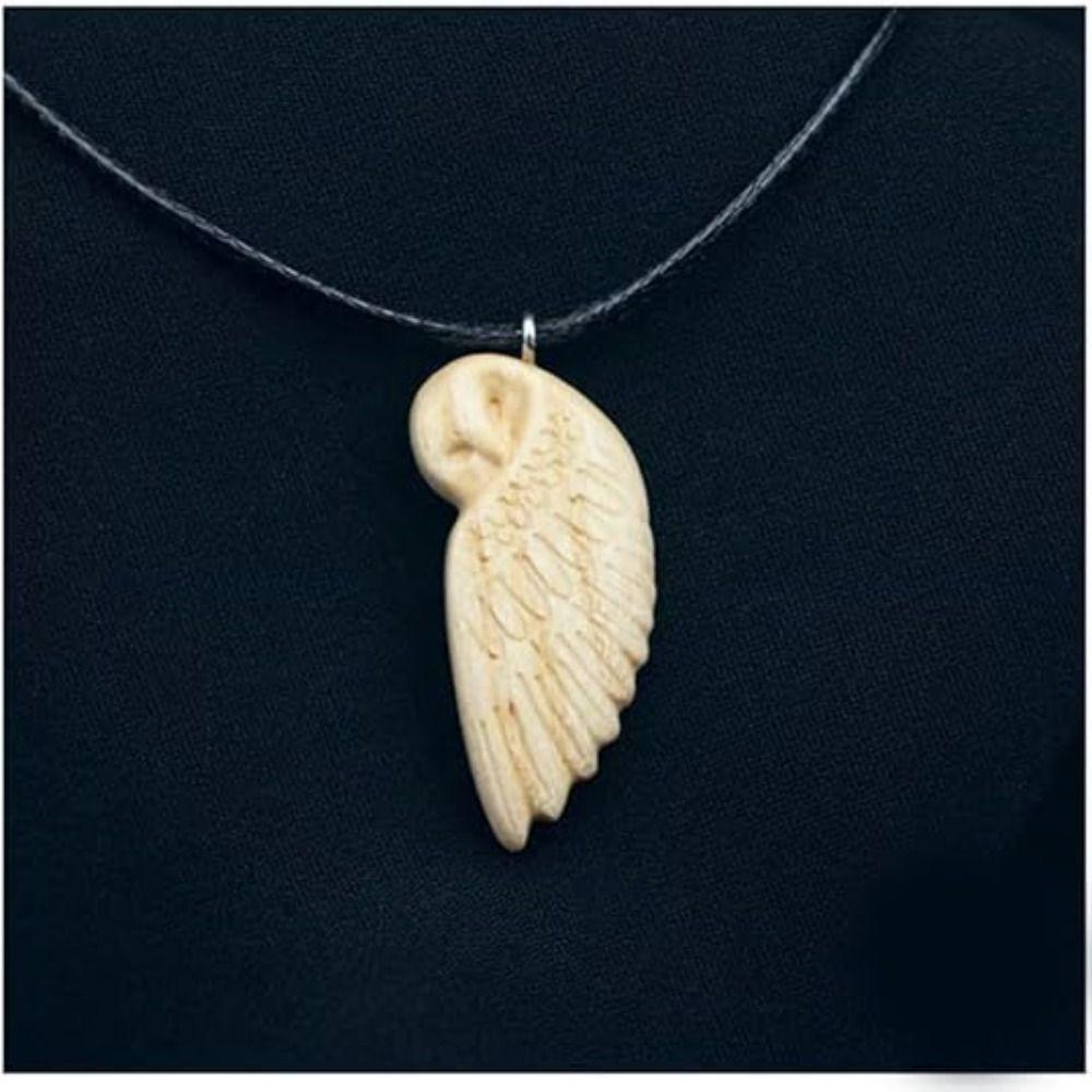 Lucky Wooden Owl Pendant Necklace Animal Pattern Matching Necklace New Couple Necklace