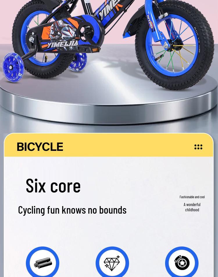 Kinderfahrrad für 3-10 Jahre, Jungen & Mädchen, Erhältlich in 12-18 Zoll Größen.