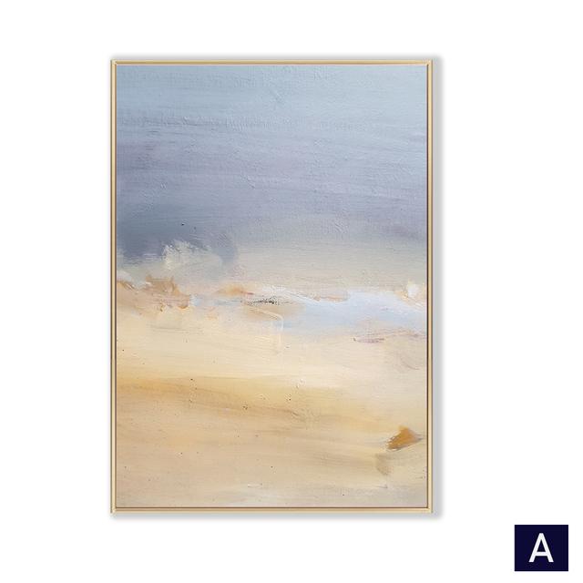 

Минималистичная настенная живопись на холсте, современная абстрактная сине-серая скандинавская текстура, постеры и принты для гостиной, украшения дома 21cm×30cm NoFrame