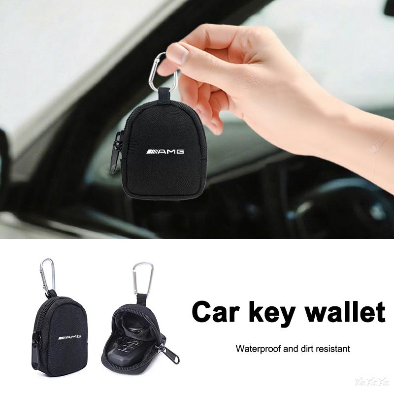 RPO5 Car Wallet Portable Storage Bag Zipper Clutch Multi-function Storage Accessories For Benz AMG W206 W220 W201 W168 W210 Stickers