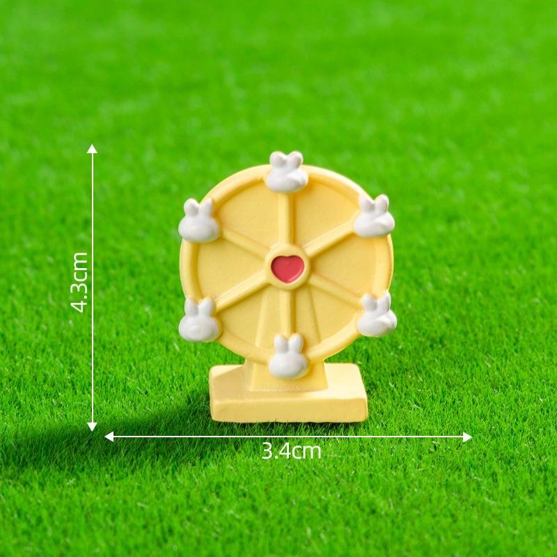 Micro-landscape Ferris Wheel Roller Coaster Amusement Park Cake Baking DecorationsBlind Bag Accessories Small Ornaments