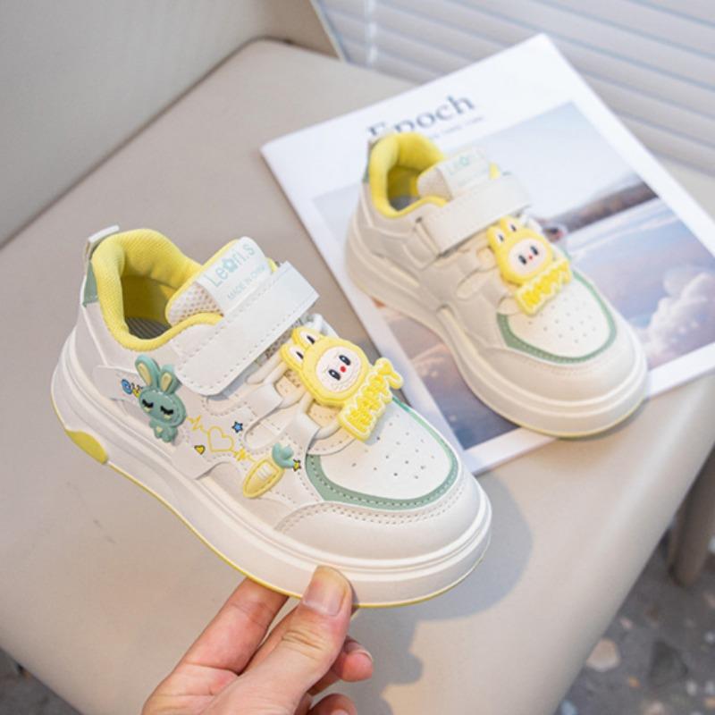 Girls' Velcro Cartoon Casual Shoes Student Sports Shoes Boys' Non-slip Shoes