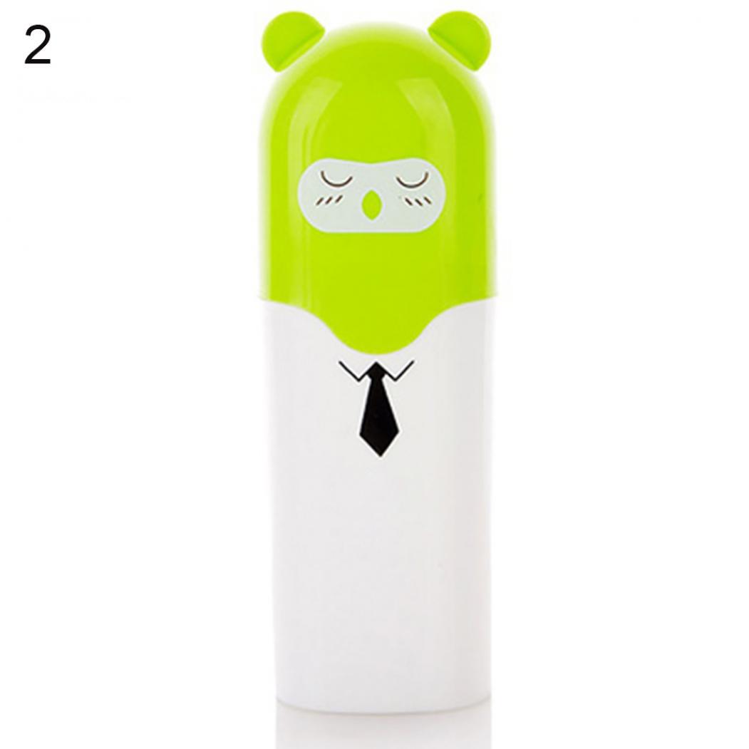 

Портативная милая мультяшная дорожная зубная щетка, зубная паста, коробка для хранения полотенец с крышкой зелёный