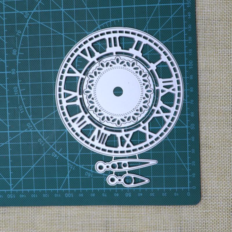 Clock Time Frame Metal Cutting Dies Stencils Die Cut for DIY Scrapbooking Album Paper Card Embossing