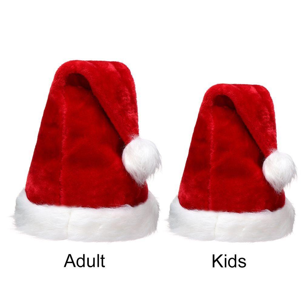Red Christmas Hat Thickness Christmas Gift Universal Santa Claus Cap Masquerade