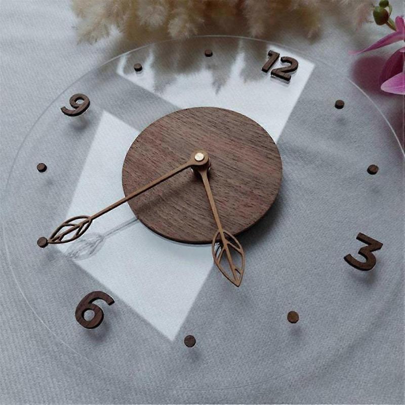 Nordic Simple Wall Clock Transparent Clock Wall Clock Living Room Home Wall Clock Decoration