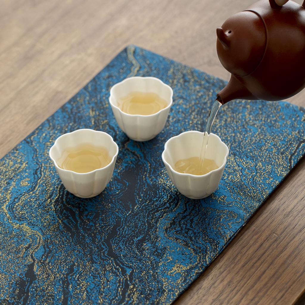 Dry Bubble Tea Mat Song Dynasty Aesthetic Tablecloth New Chinoiserie Zen Table Runner Classywaterproof Tea Towel Napkins