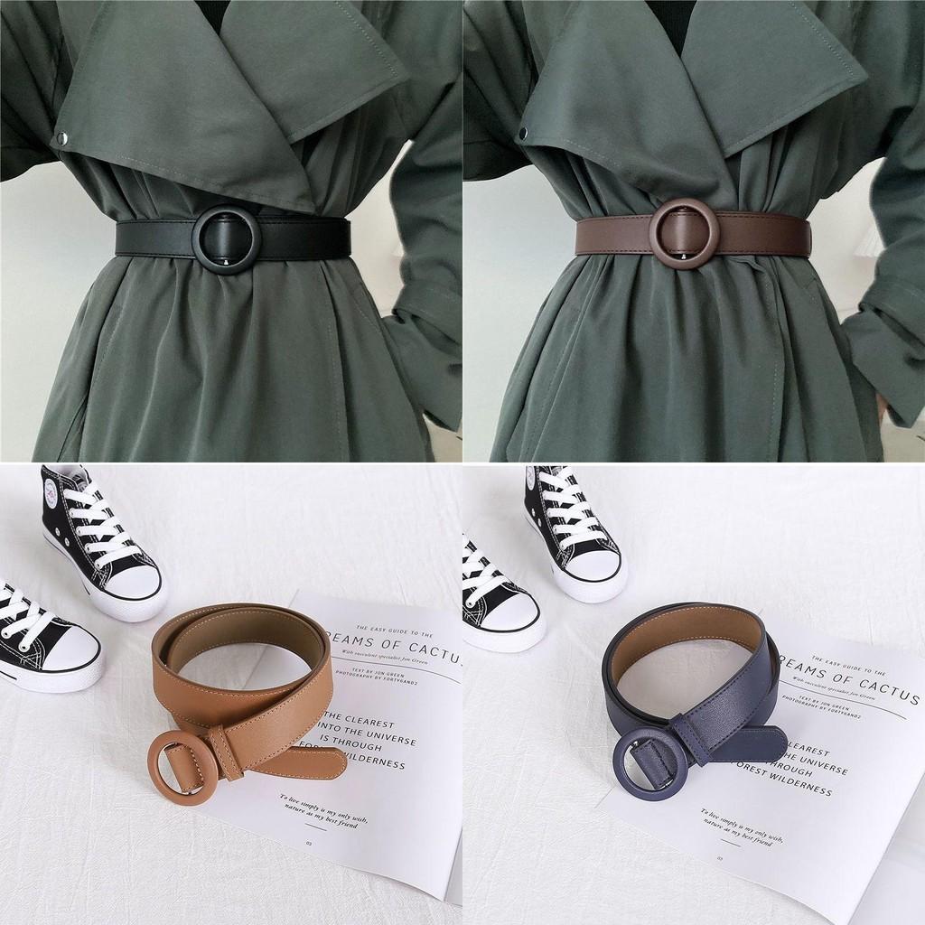 Chic Black Coffee Beige Navy Red Pu Waist Belt Perfect For Fall Outfits And Coats