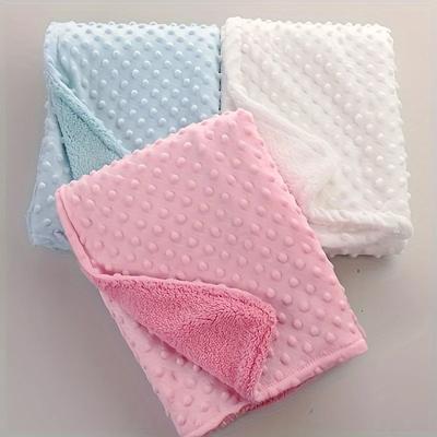 Pătură Bebeluș & Înfășat Nou-născut Termică Pătură Moale din Fleece Iarnă Set de Lenjerie de Pat Solidă Plapumă din Bumbac Lenjerie de Pat pentru Sugari Înfășat