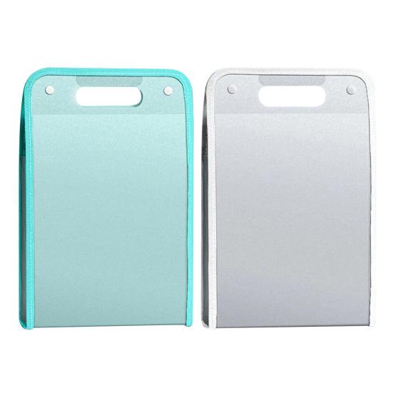 2Pcs Accordion File Organizer 13 Pockets Portable Document Receipt Organizer for A4 Files Waterproof Expanding Files Folder Schoolbag Office Supplies