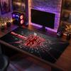 Tappetino per Mouse Grande Personalizzato Manchester United, Stampa Testo Nome Personalizzato, Tappetino da Scrivania Antiscivolo con Logo Calcio, Regalo per Gamer
