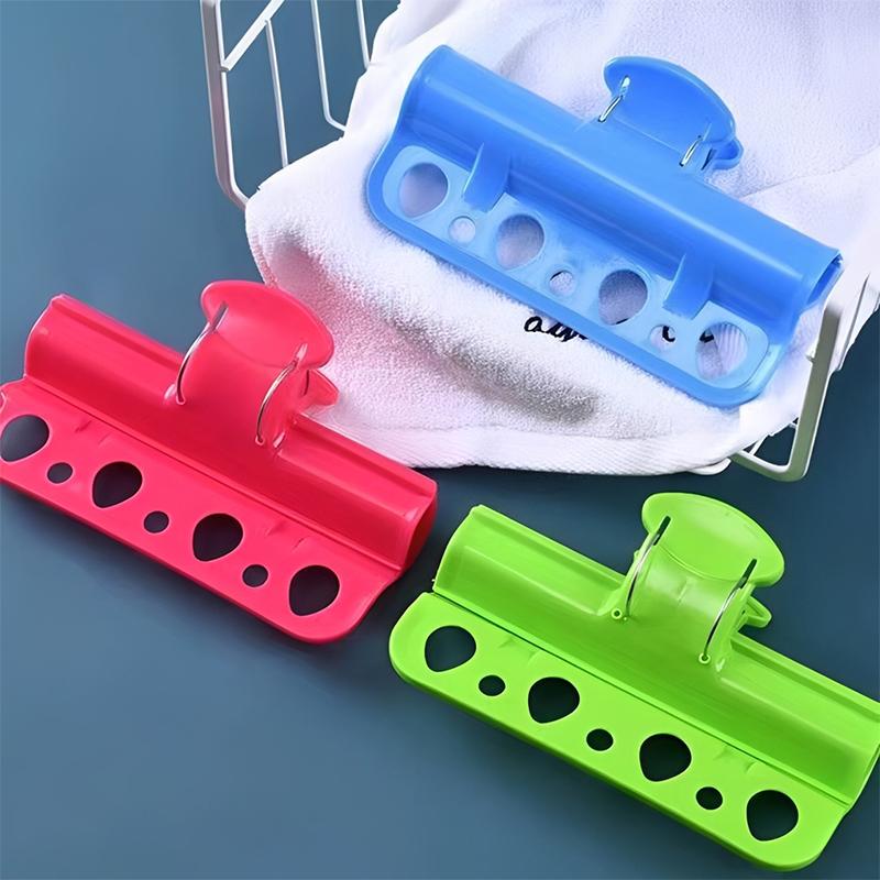 1Pc Plastic Windproof Clamp Clothesline Pole Quilt Drying Clip Outdoor Clothes Hanger Fixed Clamp