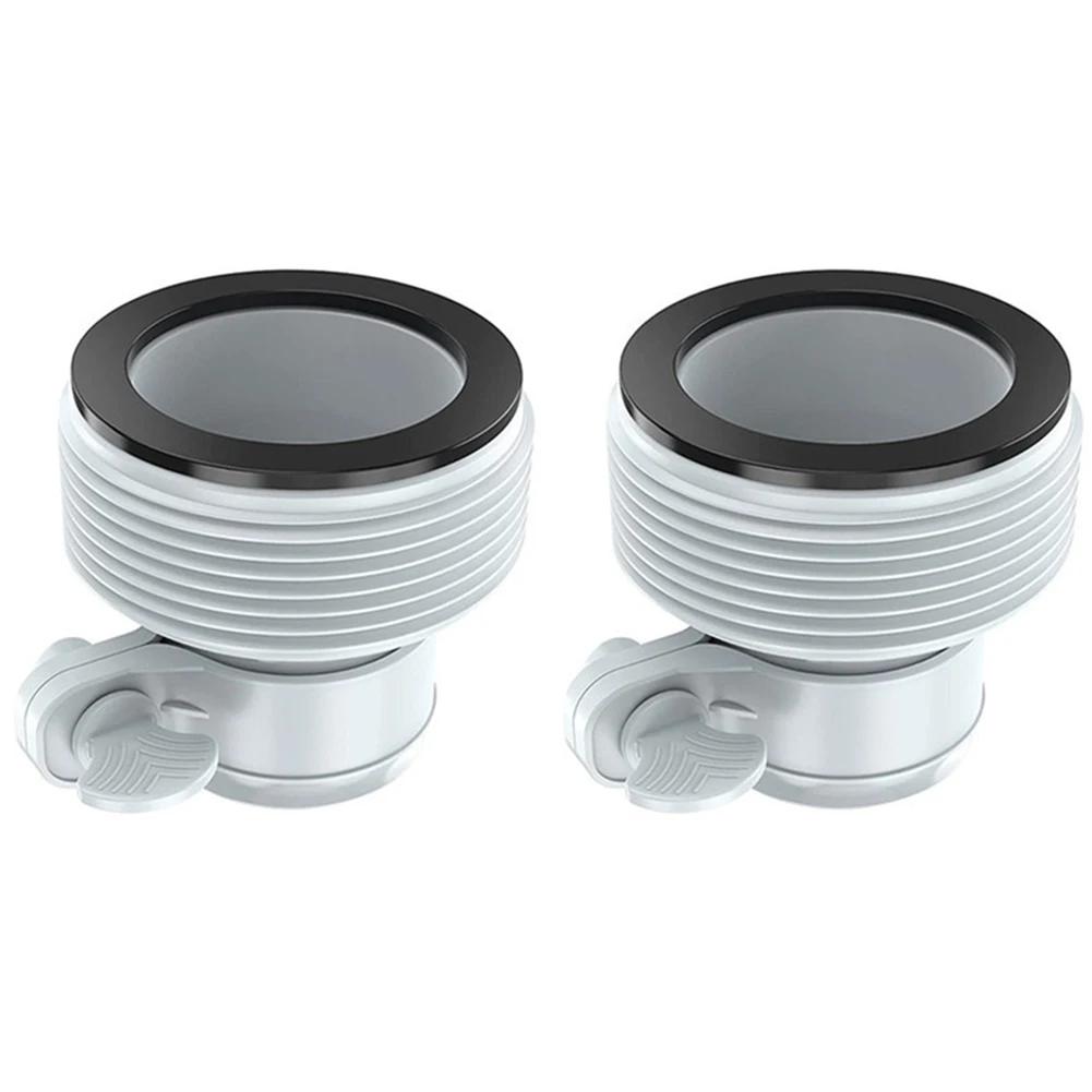 Pool Hose Adapter for Sand Pump Replacement Hose Adapter Pool Pump Part with Plunger Valve for Intex Swimming Pool Accessories