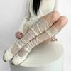 Summer Thin Breathable Mesh Knee Long Socks Mesh Stockings JK Lolita School Girls Solid Color Long Socks Women Stockings