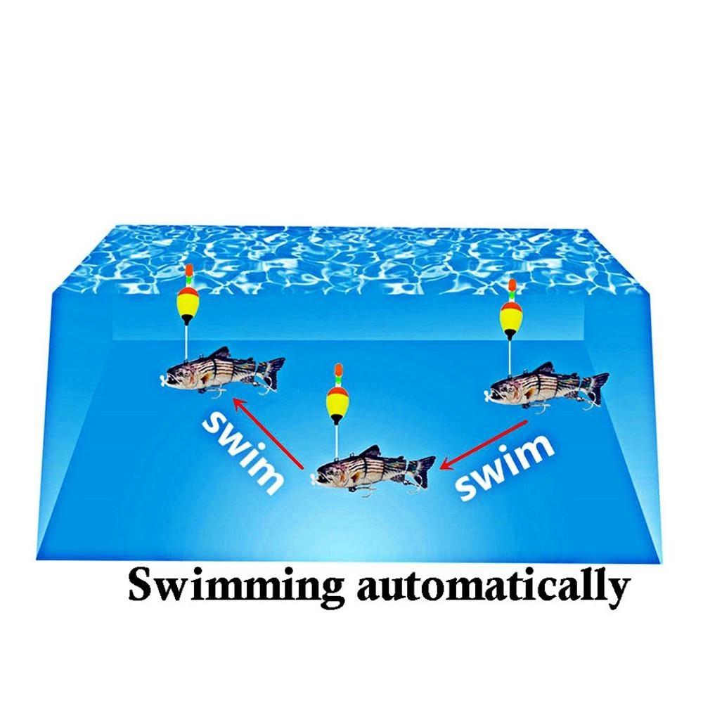 Electric Fishing  Lures 3.5" USB Rechargeable LED Light Bait Swimbaits Robotic Lures Crankbait Fishing Tackle Lifelike Fish